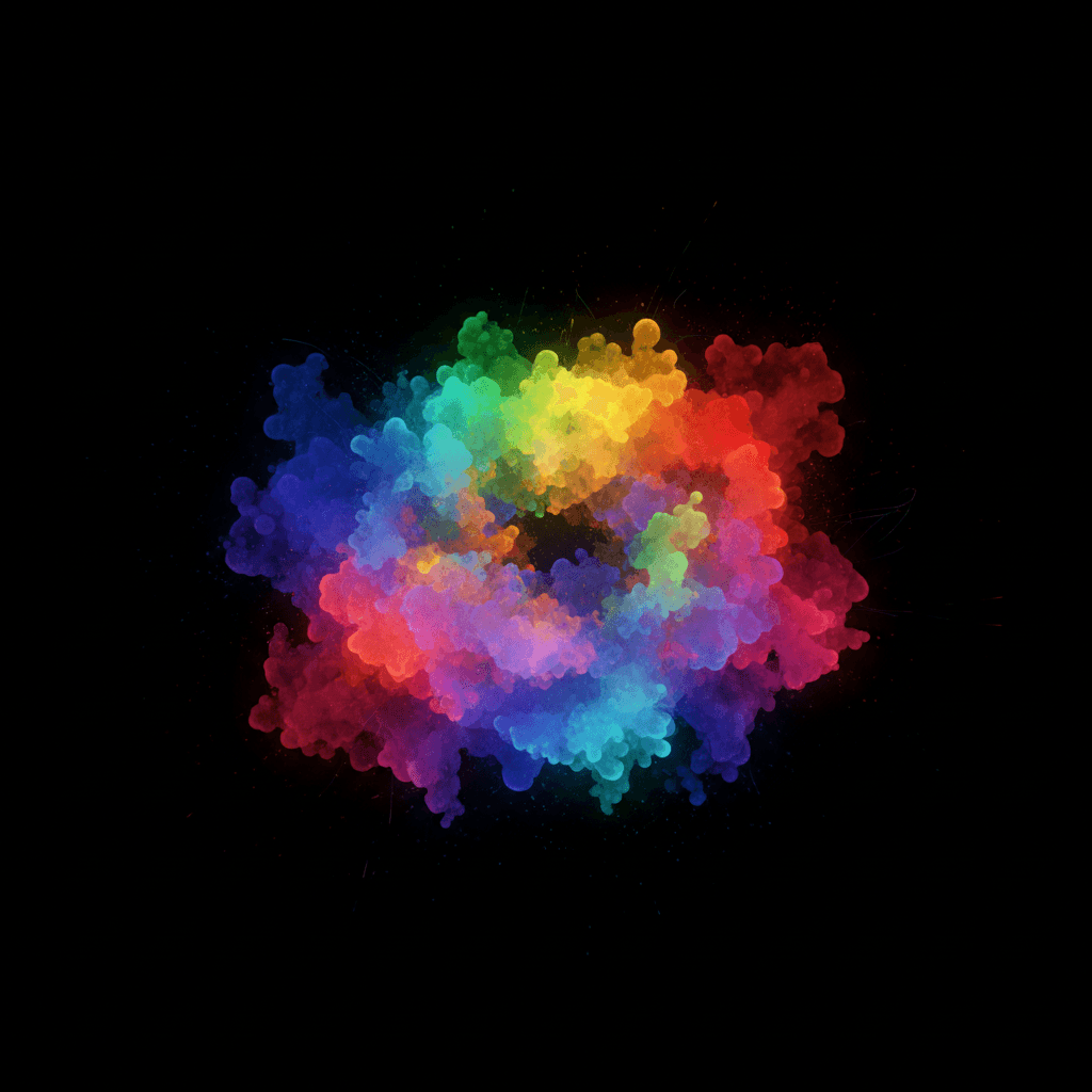 Colorful 3D Gaussian Splat visualization