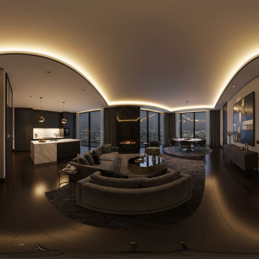 Luxury interior panorama — Spazeo tour preview